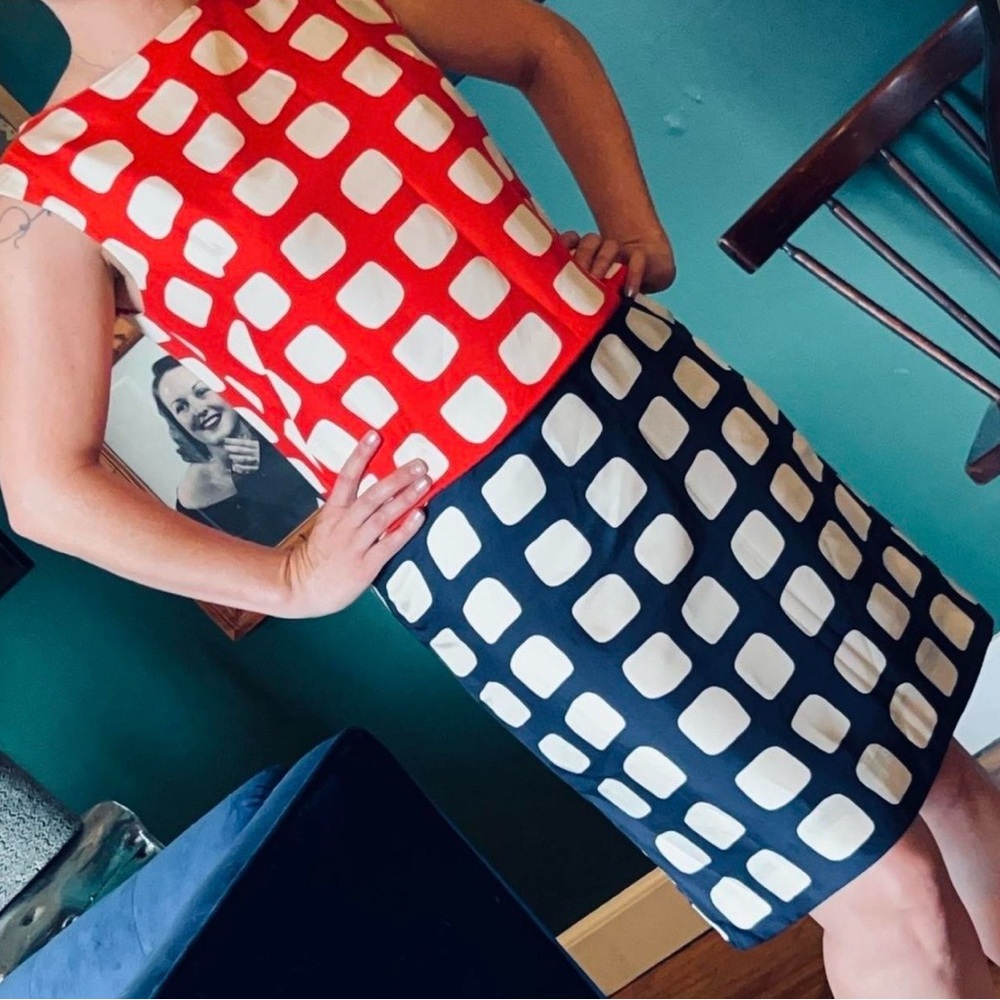 Milly Red and White Polka Dot Dress